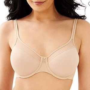 Bali Nude Ultra Light Breathable Smooth Cup Convertible Straps NWT 36D Underwire